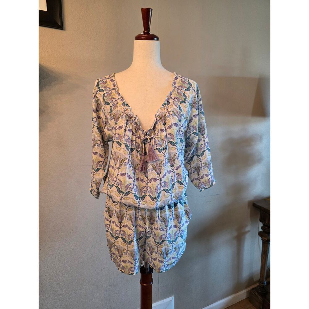 Tory Burch Mosaic 100% Silk Romper SZ Small